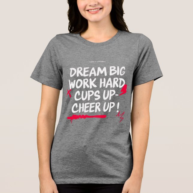 REMERA DE LONA PARA MUJERES SUEÑA GRANDE ANIMATE  (Anverso)