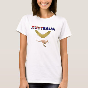 Remera de mujer canguro boomerang de Australia