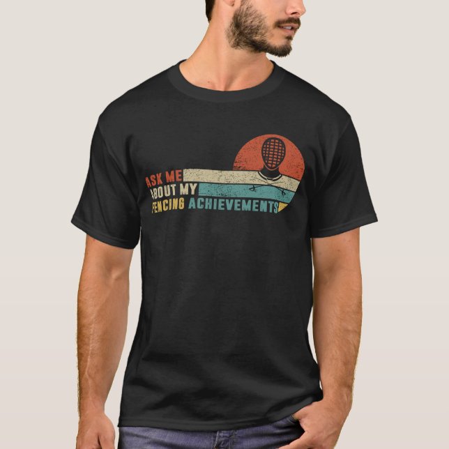 Remera de regalo de esgrima vintage increíble para (Anverso)