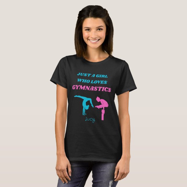 REMERA DE UNA CHICA QUE AMA LA GIMNASIA (Anverso completo)