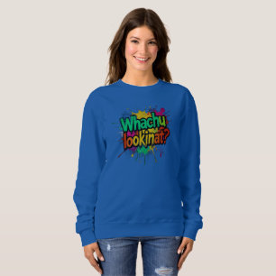 Remera divertida con grafiti Whachu Lookinat Stree