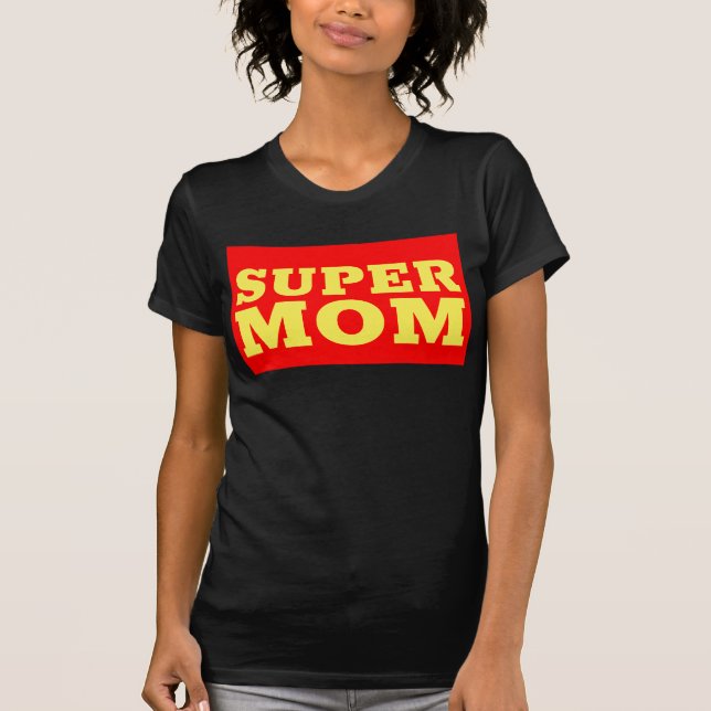 REMERA DIVERTIDA DE SUPER MAMÁ (Anverso)