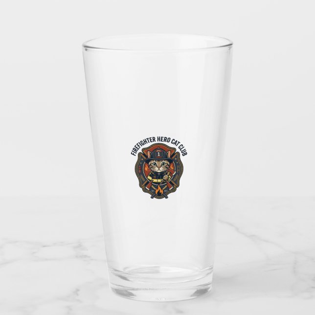 Remera gráfica de gato héroe bombero - Bombero (Anverso)