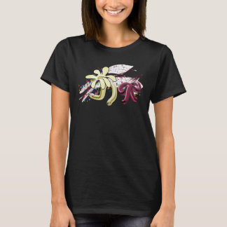 Remera Gráfica Moderna Floral Abstracta Vibrante