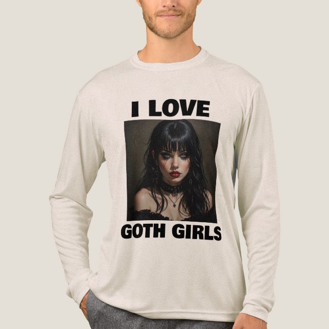 REMERA I LOVE GOTH GIRLS (Anverso)