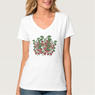 Remera mujer frutillas
