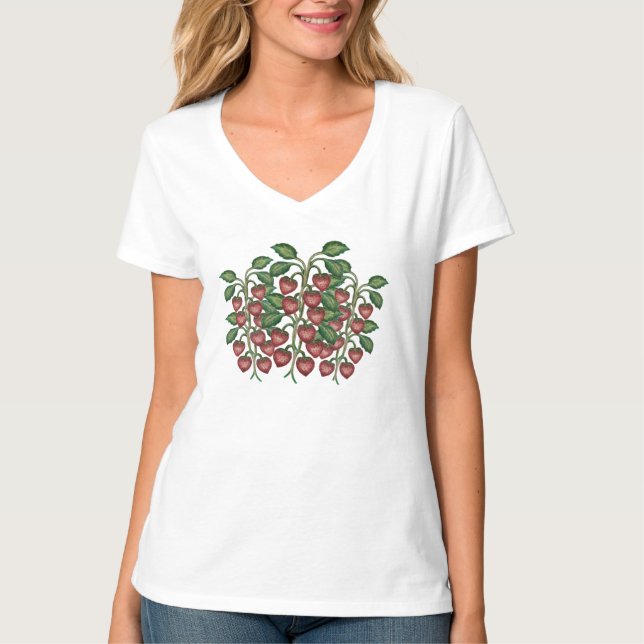 Remera mujer frutillas (Anverso)