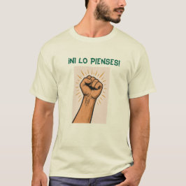 Remera “¡Ni lo pienses!” Actitud clara