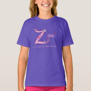 Remera personalizada con el significado del nombre