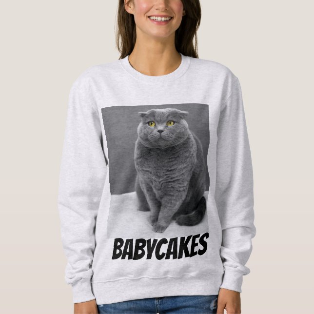 REMERA SUDADERA PERSONALIZADA CON FOTO DE TU GATO (Anverso)