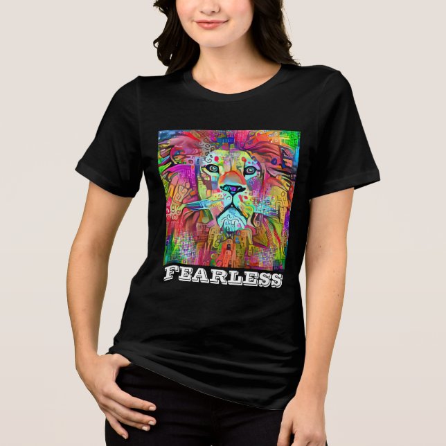 REMERAS DE LEÓN ARTÍSTICO SIN MIEDO (Anverso)