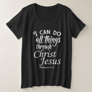 Remeras de versículos de la Biblia Puedo hacer tod