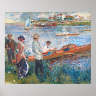 Remeros en Chatou - Auguste Renoir Póster de Arte