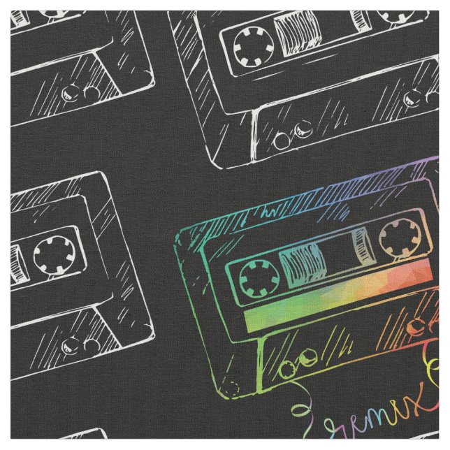 Remezcle la tela de la música, cinta de casete de (De cerca)