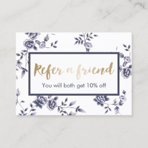 Remisión al Salón de Belleza Floral Azul Cerámica