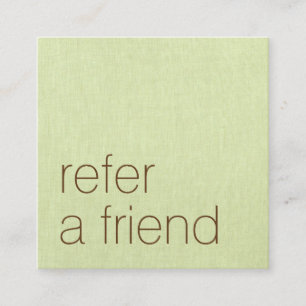 Remisión de cliente de línea verde simple