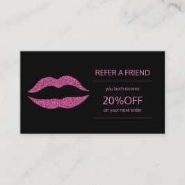 Remisión de labios rosados a distribuidores de pro