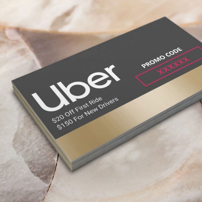 Remisión moderna de borde de oro de Uber Driver (Subido por el creador)