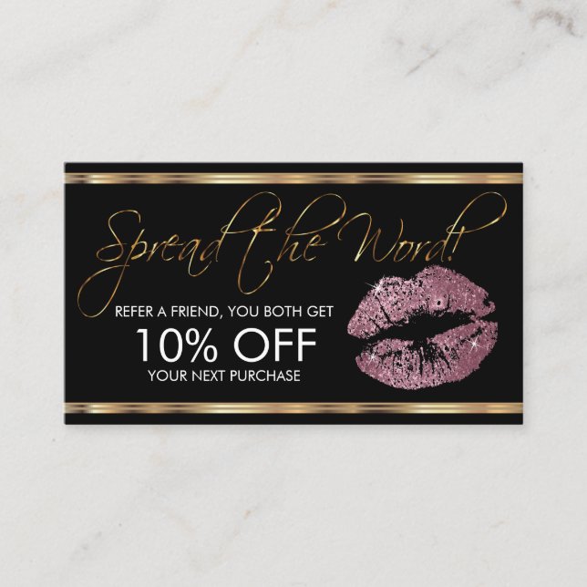 Remisión - negocio rosado del lápiz labial del (Anverso)