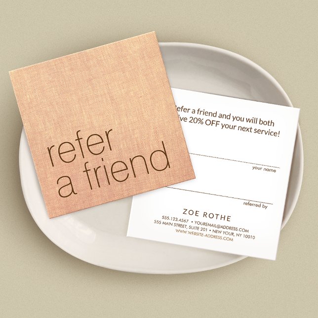 Remisión simple del cliente de Tan beige Linen (Subido por el creador)