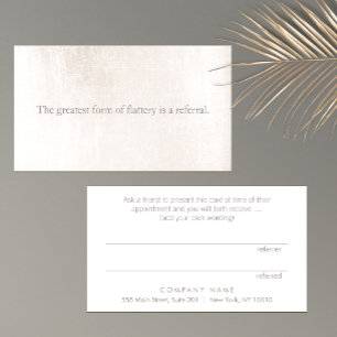 Remisión simple y elegante de lealtad al cliente