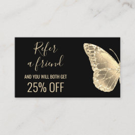 remitir a un amigo tarjeta de visita de mariposa d