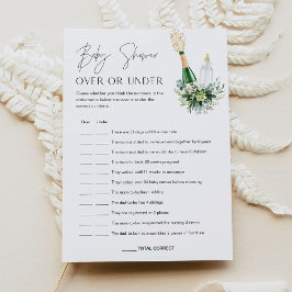 REMITIR Bebé Fuera O Debajo De La Tarjeta De Juego