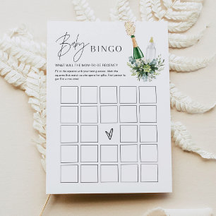 REMITIR tarjeta de juego de bingo Minimalista Baby