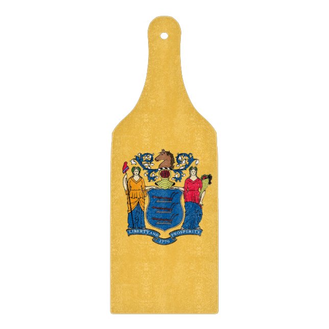 remo de tabla de corte de vidrio con bandera de Nu (Anverso)