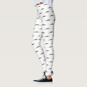 Remo Rowers Equipo cuádruple Agua Mujeres Leggings