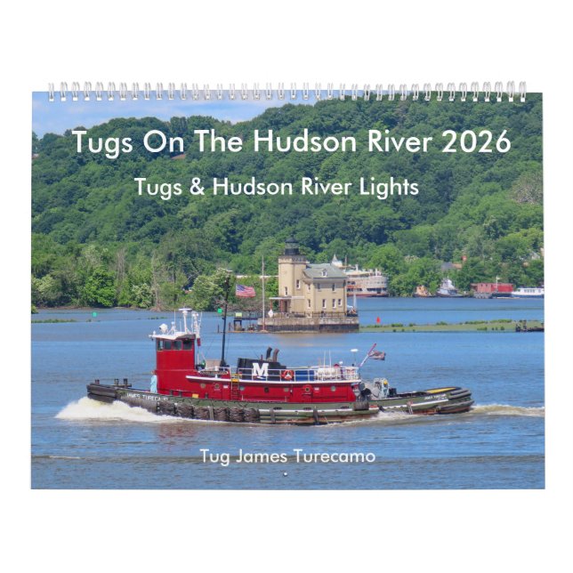 Remolcadores en el río Hudson Calendario 2026 (Tapa)