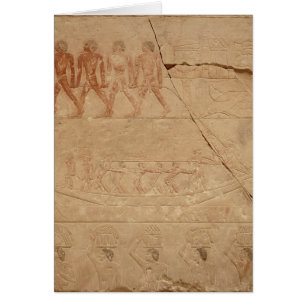 Remolcando un barco, del Mastaba de Mereruka