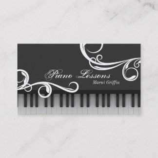 Remolino elegante de la tarjeta de visita de las