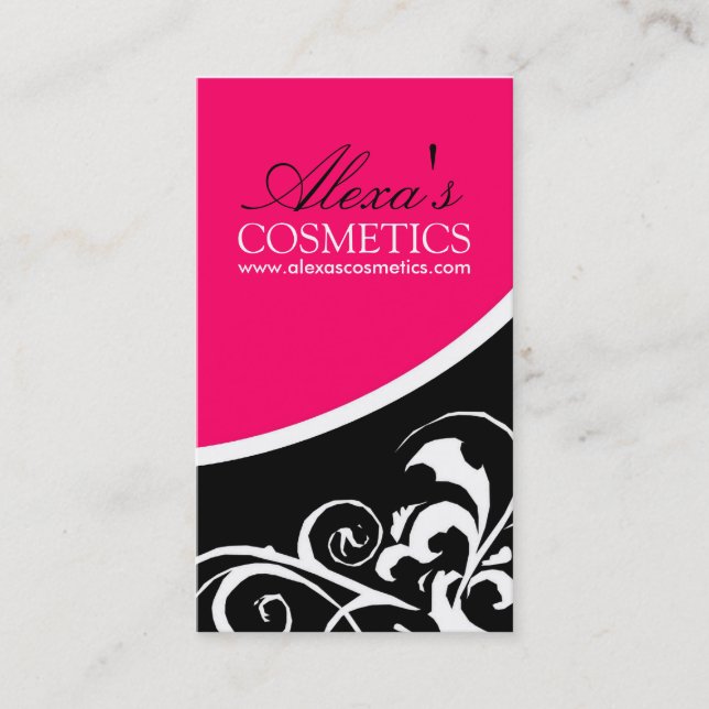 Remolino elegante:: Tarjeta de visita (Anverso)