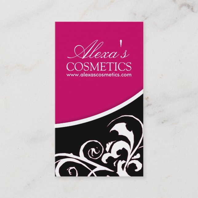 Remolino elegante:: Tarjeta de visita (Anverso)