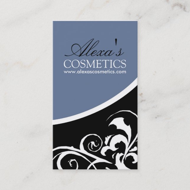 Remolino elegante:: Tarjeta de visita (Anverso)