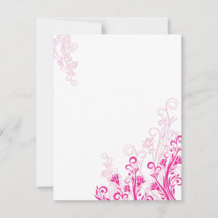Remolino Floral Rosa (en blanco)