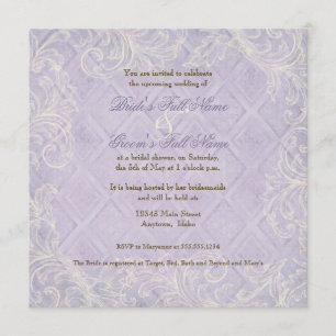 Remolino púrpura del Hydrangea - invitación