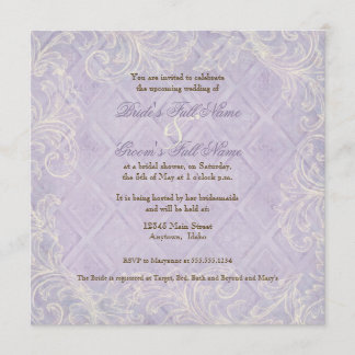Remolino púrpura del Hydrangea - invitación