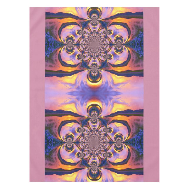 Remolinos de nubes de fuego mantel (Anverso)