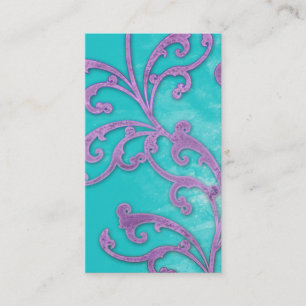 Remolinos elegantes Pur del verdete de la tarjeta