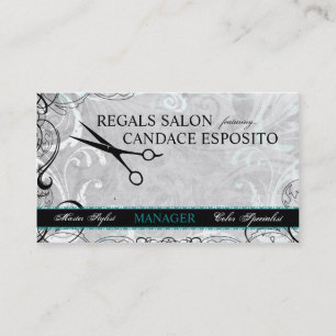 Remolinos exclusivos y tarjeta de visita del saló