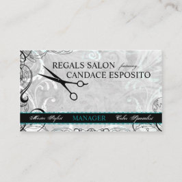 Remolinos exclusivos y tarjeta de visita del salón