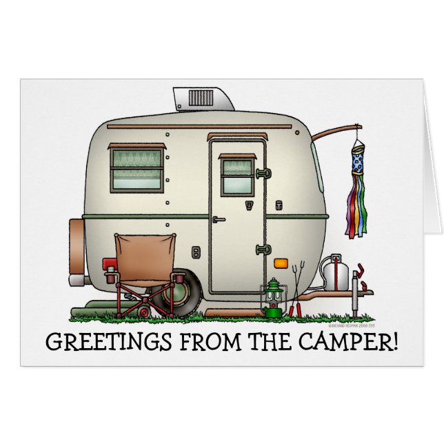 Remolque de cristal del viaje del campista del (Anverso (Horizontal))