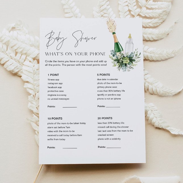 REMY Baby Shower Qué hay en tu tarjeta de juego de (Subido por el creador)