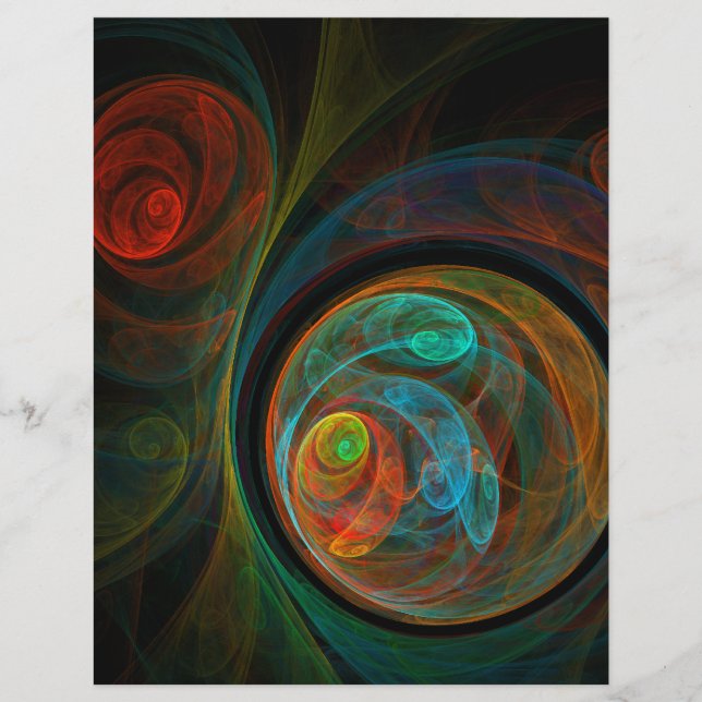 Renacer Abstract Art Flyer (Frente)