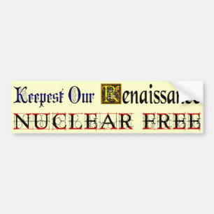 Renacimiento libre nuclear que dice a la pegatina