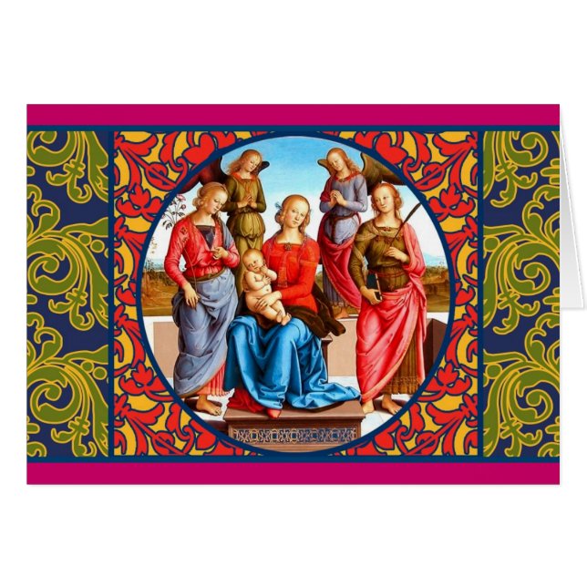 Renacimiento Madonna y tarjeta del niño (Anverso (Horizontal))