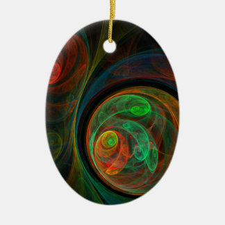 Renacimiento Ornamento de Arte Abstracto Verde Ova
