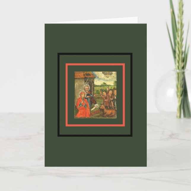 RENAISSANCE ALEMÁN NATIVIDAD DE Tarjeta de felicit (Anverso)